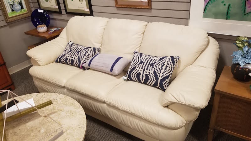 white leather sofa from legacie